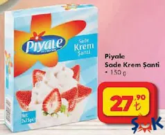PİYALE SADE KREM ŞANTİ 150 G fiyat ve kampanya bilgisi